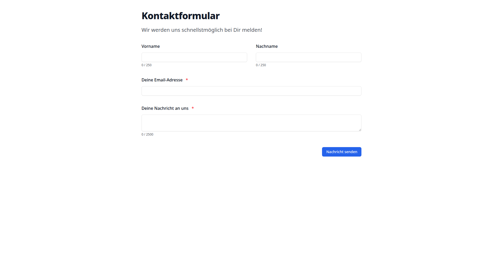 Formular-Editor im Light Mode